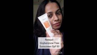 How does the Reequil Oxybenzone Free Sunscreen Spf 50 looks on my skin shorts reequil sunscreen [upl. by Hulbert996]