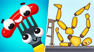 FORK N SAUSAGE vs RAGDOLL BREAK New UPDATE  All Levels Gameplay Android iOS [upl. by Horick]