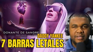 DONANTE DE SANGRE Daddy Yankee 7 BARRAS LETALES REACCION [upl. by Nodyarg576]