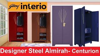 Godrej Centurion Almirah  Godrej Interio Premium Wardrobe  Best Feature with Designer Cupboard [upl. by Stanislaw]