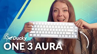 You Can See Inside 👀 Ducky One 3 Aura Translucent Keyboard Unboxing [upl. by Upshaw]