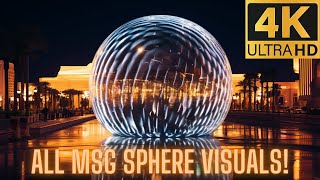 LAS VEGAS SPHERE EVERY MSG Sphere Visual Effect 4K ULTRA HD [upl. by Bennet]