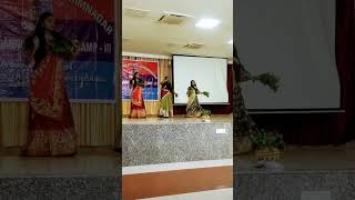 bonalu song performed by singareni collieries school children [upl. by Cirdek]