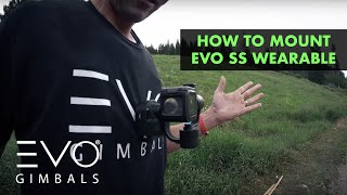 The Best Way to Mount the EVO SS Wearable Gimbal🚴  EVO Gimbals SS Action Camera Stabilizer [upl. by Icaj]