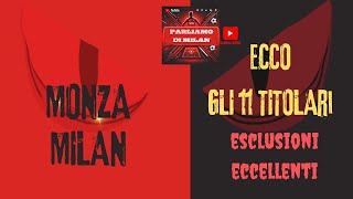 MonzaMilan ecco gli 11 di Fonseca Scelte forti [upl. by Euqor]