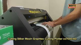 cutting Stiker Mesin Graphtec cutting plotter ce700060 graphtec [upl. by Atat]