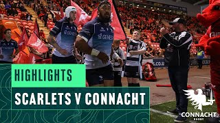 Highlights  Scarlets v Connacht  202425 URC season [upl. by Galitea240]