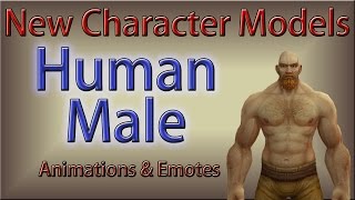 New Character Models  Human Male Emote Animations [upl. by Hera]