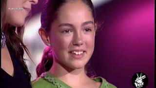 María Parrado  La voz Kids audiciones a ciegas recuerdos [upl. by Anerda767]