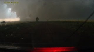 Escaping the largest EF5 tornado in history  El Reno OK  full dashcam sequence [upl. by Manville]