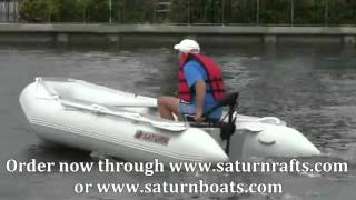 11 Inflatable Boats  SD330 boat with 12V 55lbs electric motor [upl. by Alarise]