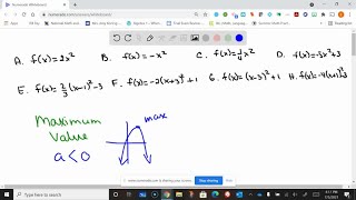 Consider quadratic functions  a  h  that follow Without graphing them answer the questions b… [upl. by Benito]