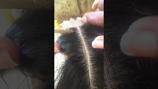 How to ventilate a closure beauty lifehacks hairstyling closure [upl. by Sweeney]