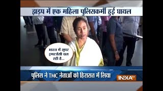 Assam TMC MLA Mahua Moitra clashes with female constable at Silchar airport [upl. by Erik588]