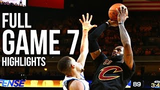 Warriors vs Cavaliers Game 7 NBA Finals  061916 Full Highlights [upl. by Faunia]