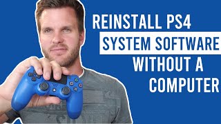 How to Reinstall System Software on PS4 without a Computer [upl. by Oileduab]