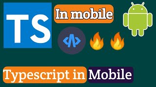 Run TypeScript in MobileRun Typescript in acode app Acode App [upl. by Kiefer]