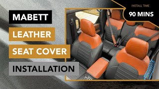 How to Install the Synthetic Leather Seat Covers by Mabett  2021 Ford Bronco [upl. by Takeo]