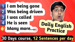 Day 5 Passive to Active voice English Sentences Practice [upl. by Rina516]