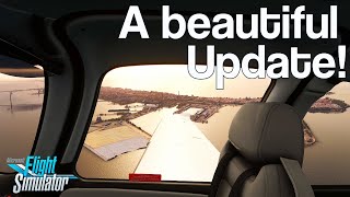 CITY UPDATE 5 on Microsoft Flight Simulator  FIRST LOOK  GREAT [upl. by Akkina]