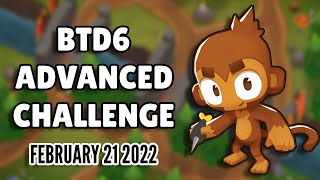 BTD6 Advanced Challenge InDepth Placement Tutorial  Ravine Chimps 1 Life February 21 2022 [upl. by Aurita]