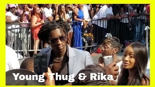 WATCH Young Thug and His GIRLFRIEND Jerrika Karlae 2016 BET AWARDS Red Carpet Arrivals [upl. by Landmeier]