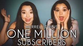 ONE MILLION SUBSCRIBERS  Merrell Twins Music Video [upl. by Ednihek]