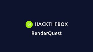 HackTheBox  Challenges  Web  RenderQuest [upl. by Anema]