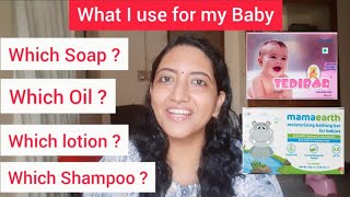 What Baby Products am using for my Baby  Tried and Tested Baby soap Baby Lotion Baby oil n shampoo [upl. by Cattier712]