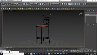 chair modeling using spline in 3ds max by line and circle  modeling with spline 3ds max tutorial [upl. by Dnalyr70]