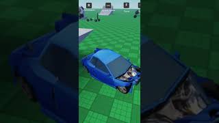 Beamng drive on roblox SoftBody car crash roblox shorts carcrash [upl. by Atterys]