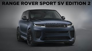 2024 Range Rover SPORT SV Edition TWO was revealed [upl. by Idham]