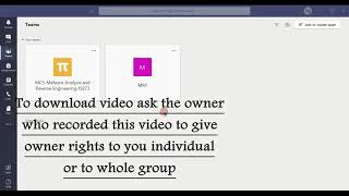 How to download others recorded videos from Microsoft Teams [upl. by Sikorski]