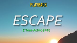 Escape  Renascer Praise   Playback 2 Tons Acima  F   Com Legenda [upl. by Atikat]