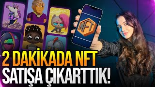 2 dakikada NFT satışa çıkarttık  NFT nasıl satılır [upl. by Japheth]