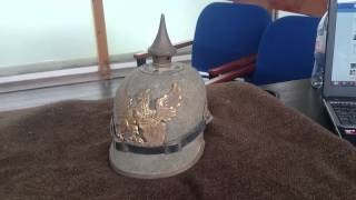 WW1 German Pickelhaube  Herts at War [upl. by Ojyram]