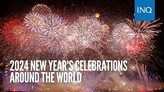 2024 New Years celebrations around the world [upl. by Esten]