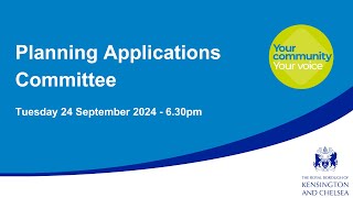 Planning Applications Committee  24th September 2024 [upl. by Aletta]