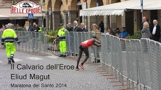 Il Calvario dellEroe Eliud Magut  Padovamarathon  Maratona del Santo 2014 [upl. by Namijneb865]