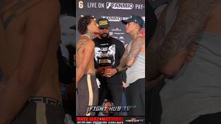 Sean Garcia INTENSE face off vs Amado Vargas at weigh in [upl. by Assin683]