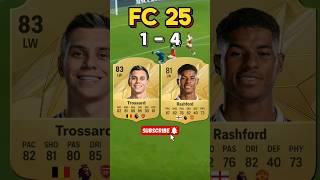 TROSSARD VS RASHFORD FIFA EVOLUTION FROM FIFA 21FC 25 shorts fifa fyp futbol uefa fc25 eafc [upl. by Wolford937]