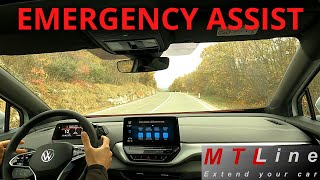 VW ID4 MY2023 – Emergency Assist activation  vključitev Emergency Assist sistema [upl. by Ogilvie]