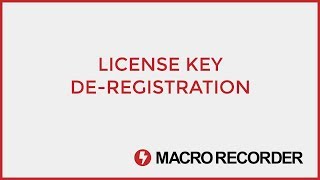 Macro Recorder  License key removal [upl. by Leonteen442]