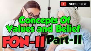 Concept of Values and Belief FONII UnitII PartIIProfessional Nurses Value For BSN Students [upl. by Selmore]