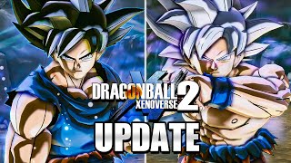 NEW FREE ULTRA INSTINCT GOKU UPDATE  Dragon Ball Xenoverse 2 [upl. by Nnaeoj]