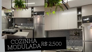 ARMÁRIO PARA COZINHA APÊ PEQUENO MODULADO IGUAL PLANEJADO [upl. by Lynelle273]