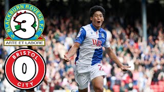 YUKI OHASI DOUBLE  BLACKBURN ROVERS 3 BRISTOL CITY 0 REACTION [upl. by Adnaloj480]