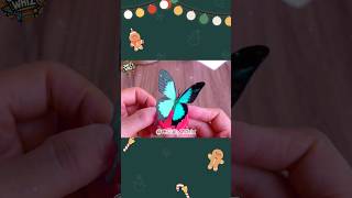 A Butterfly Flapping Its Wings with Cardboard and Bottle Caps shortsviralartdiy [upl. by Ody]