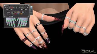 Ysoral  Set Rings Amber  MOVIE 4K Second Life [upl. by Anniken447]