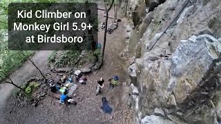 Kid Climber Climbing Monkey Girl 59 at Birdsboro [upl. by Tehc]